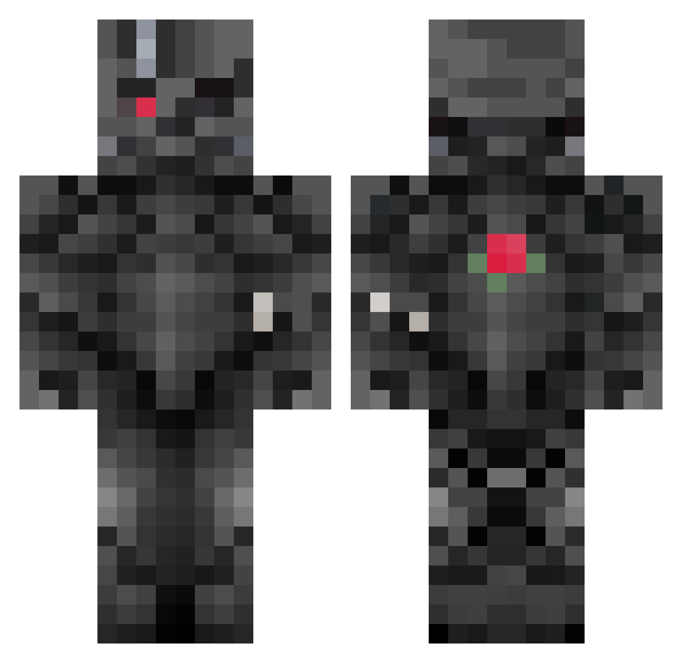 davidimglas Minecraft skin, front and back view