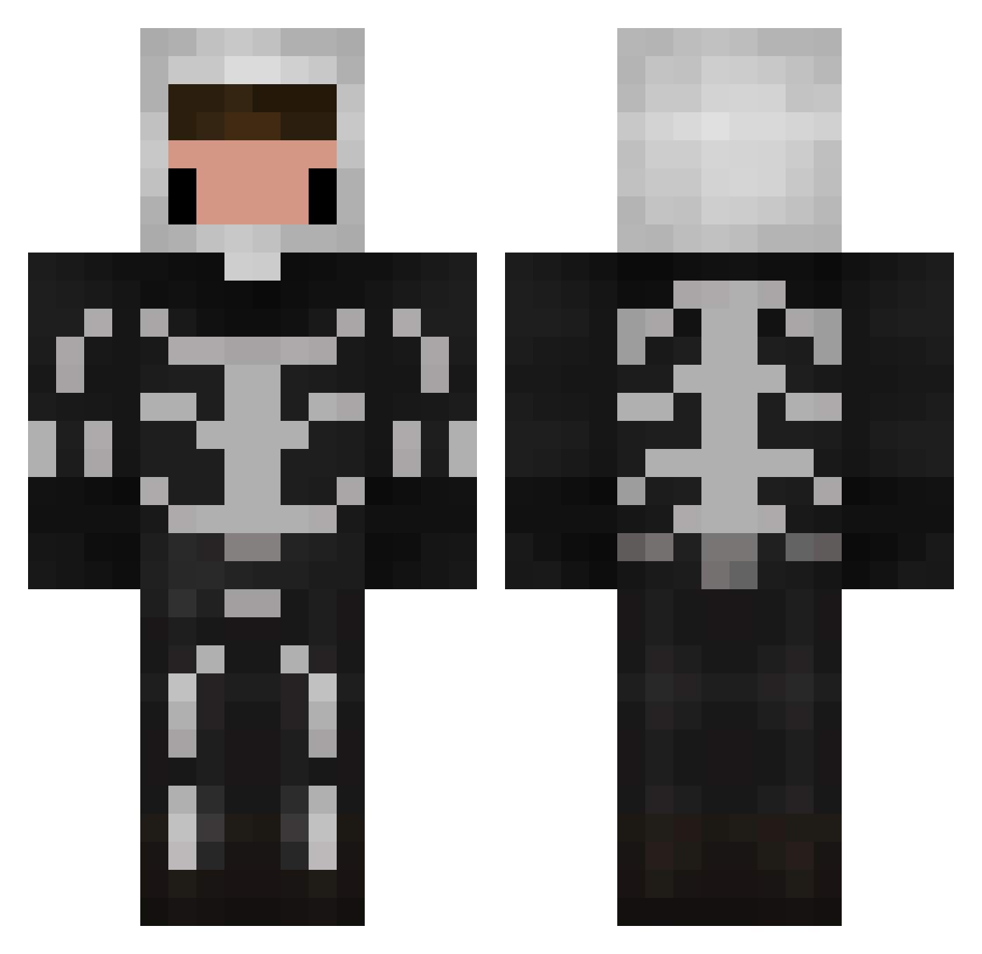 disabledaccounts Minecraft skin, front and back view