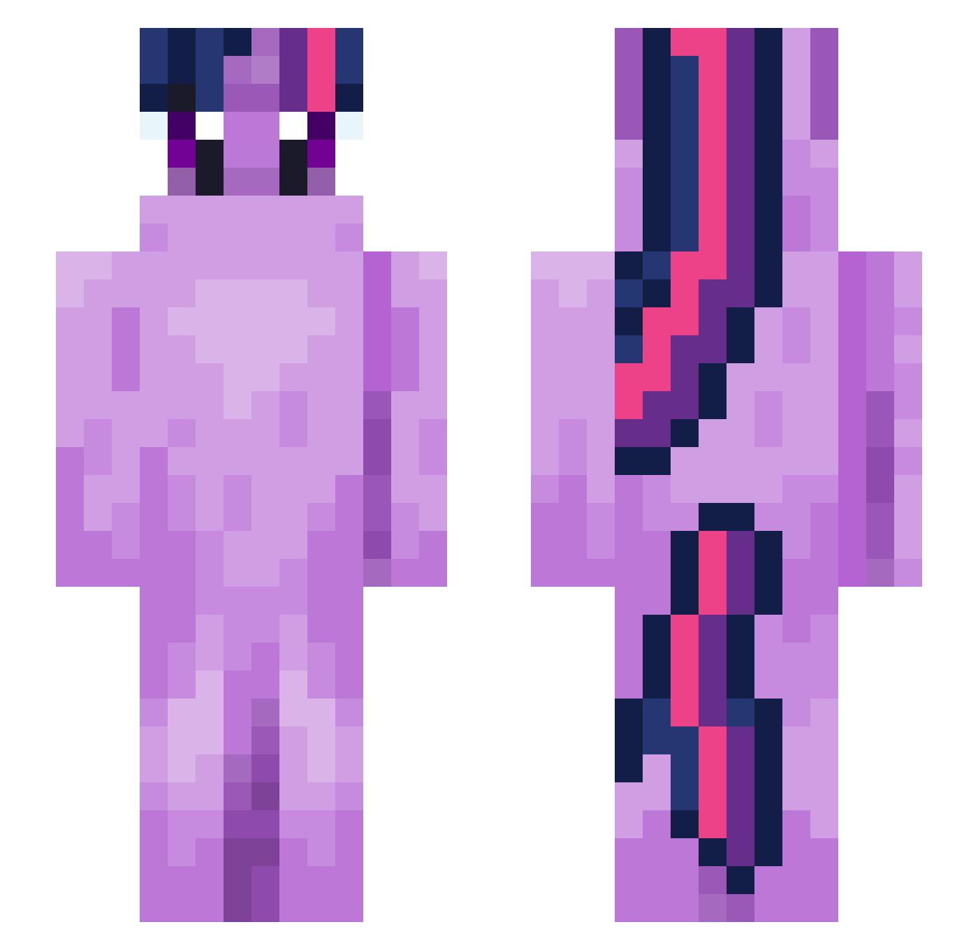 Ri13y_ Minecraft skin, front and back view