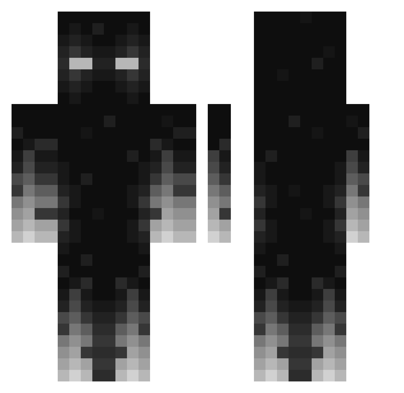 HtX_HatoX Minecraft skin, front and back view