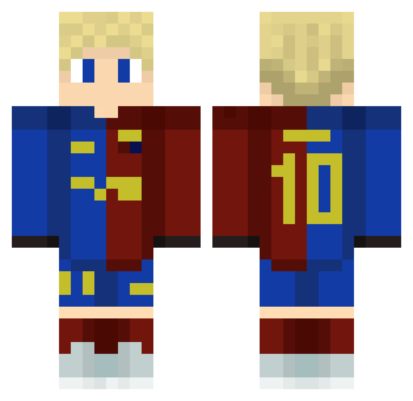 LecheDeCabra1 Minecraft skin, front and back view