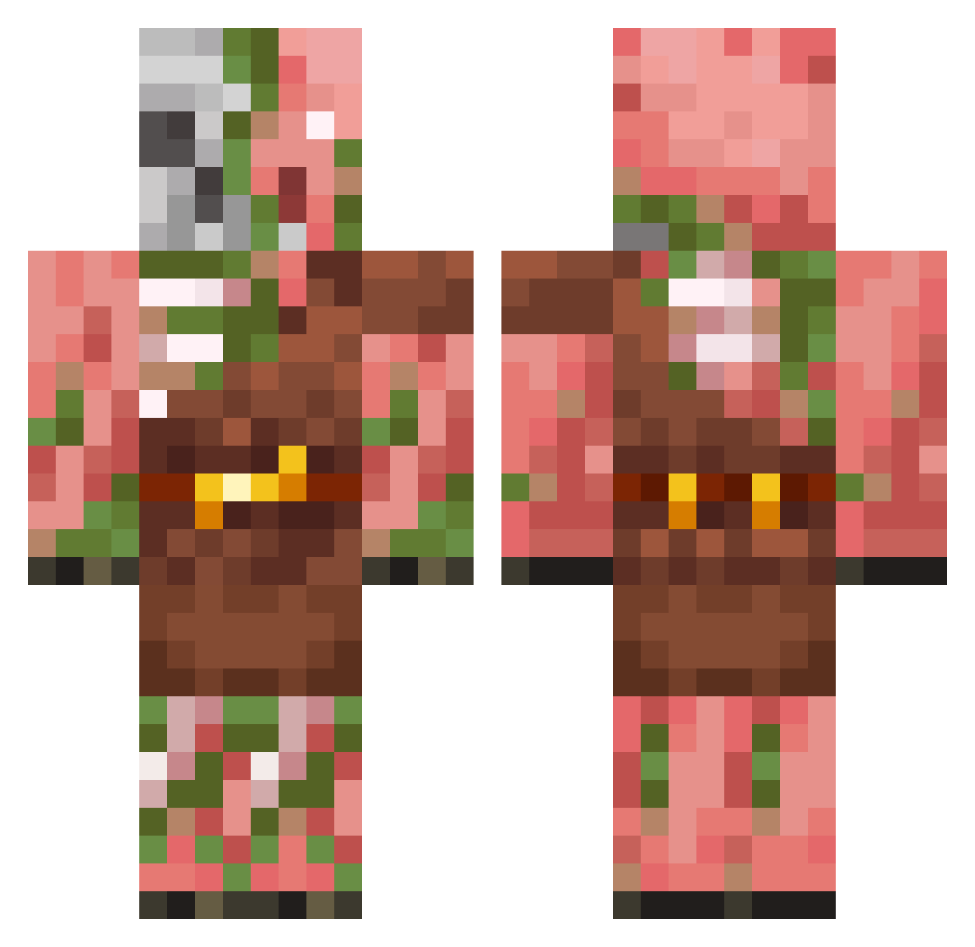 Emily_Mapletree Minecraft skin, front and back view