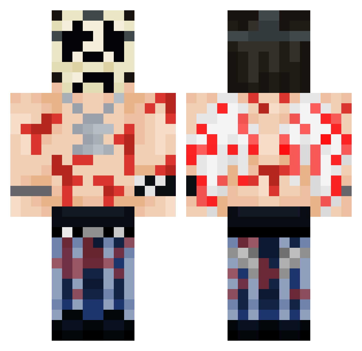 dragu12 Minecraft skin, front and back view