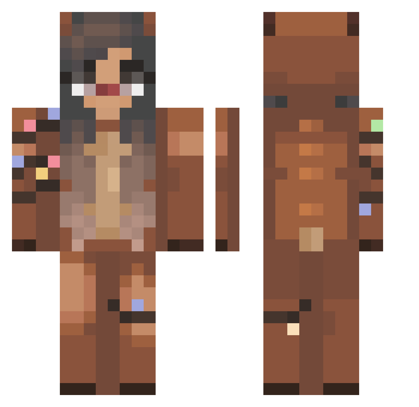 Carmar_Emp Minecraft skin, front and back view