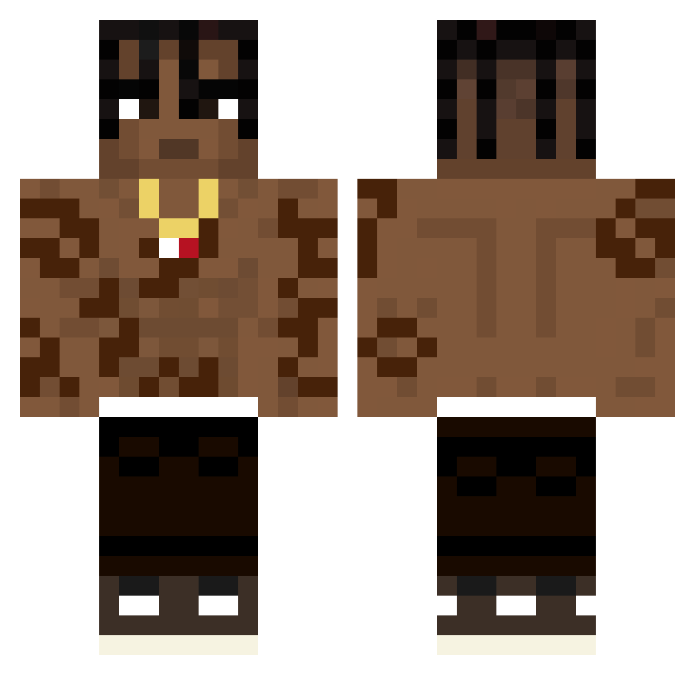 wydcyn Minecraft skin, front and back view