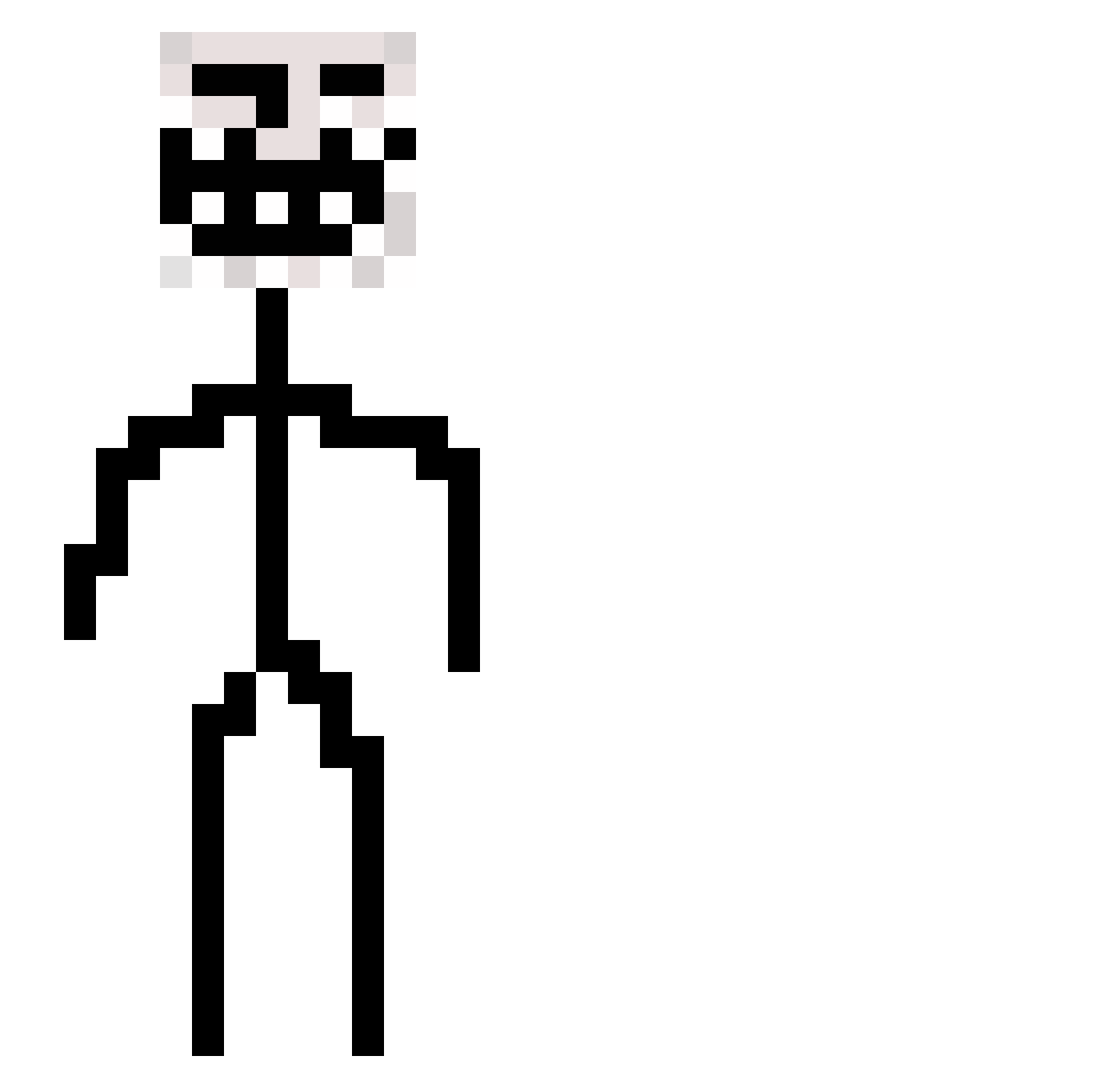 Prinzvapy Minecraft skin, front and back view