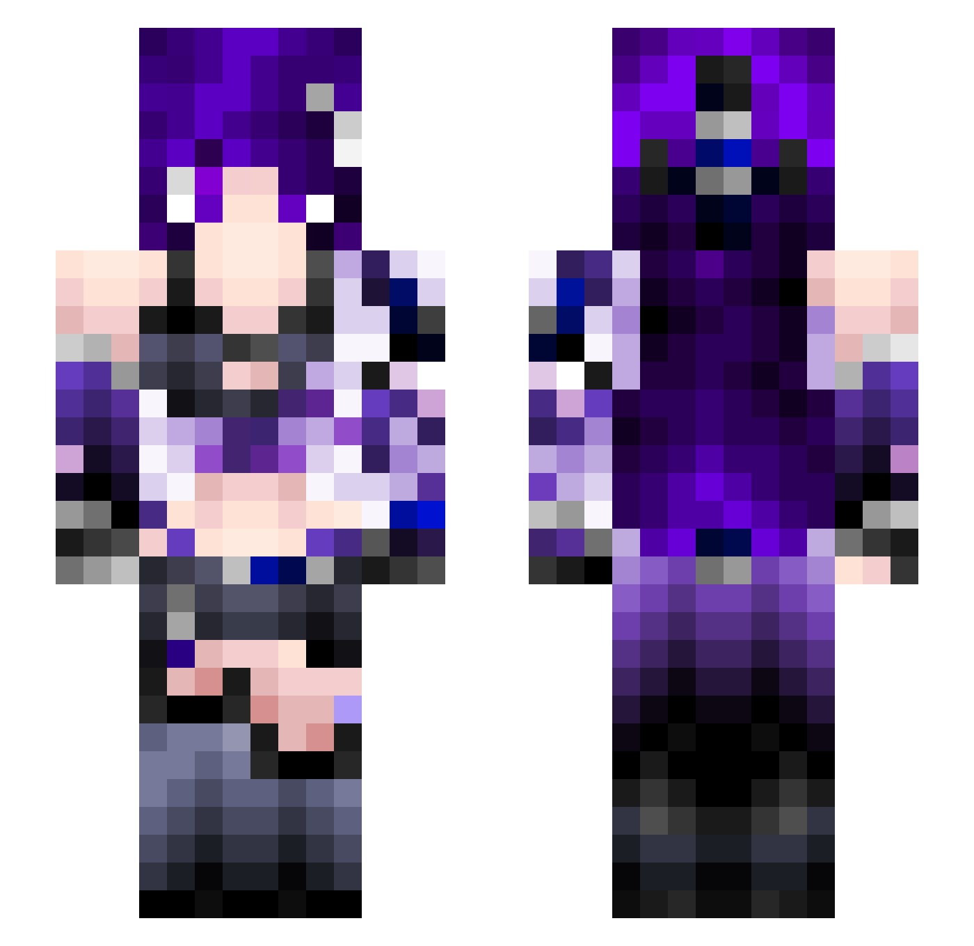 bankeswz Minecraft skin, front and back view