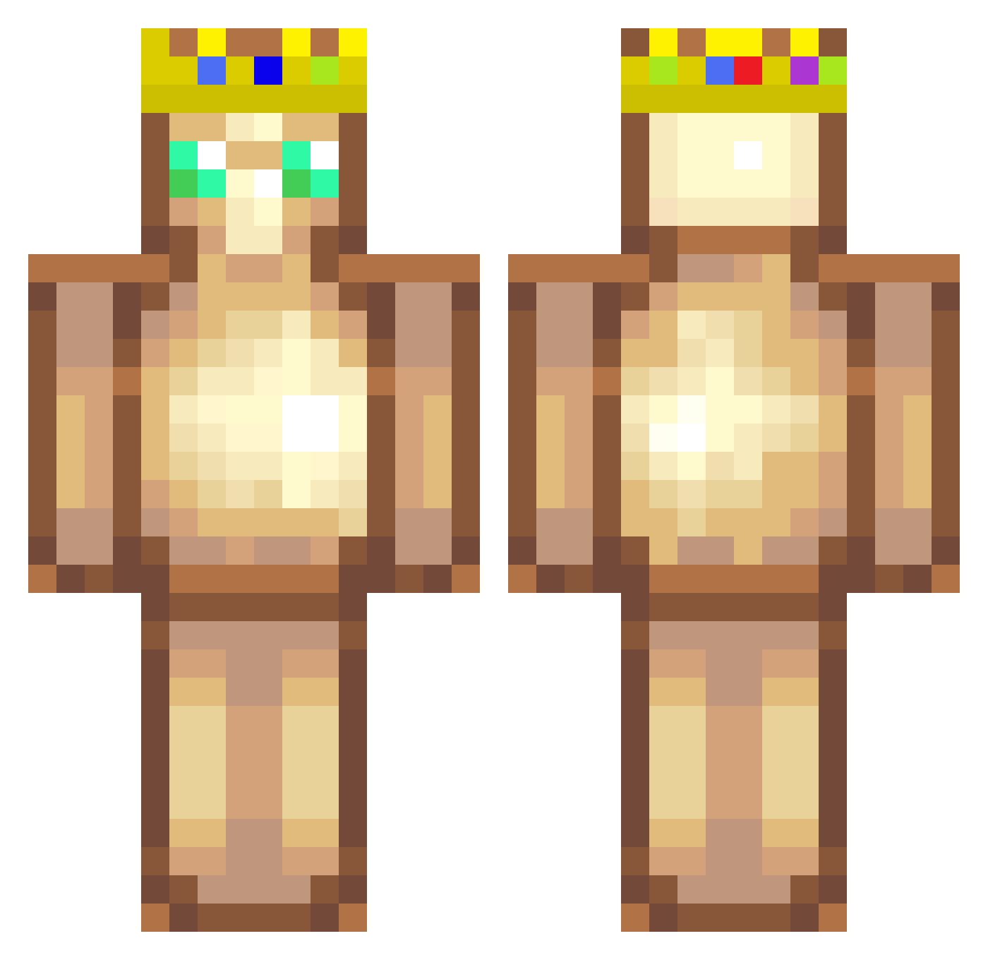 coolboi56 Minecraft skin, front and back view