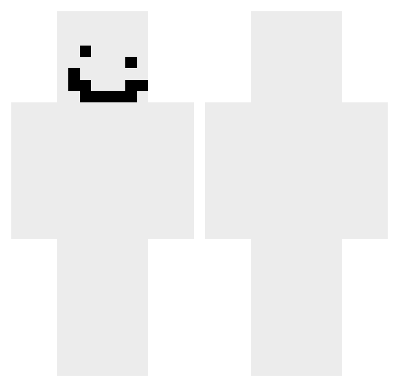 speeef Minecraft skin, front and back view