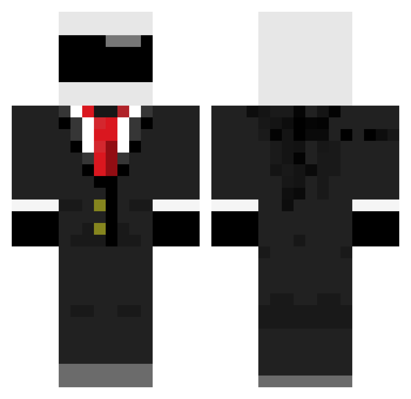 dragonslayer955 Minecraft skin, front and back view