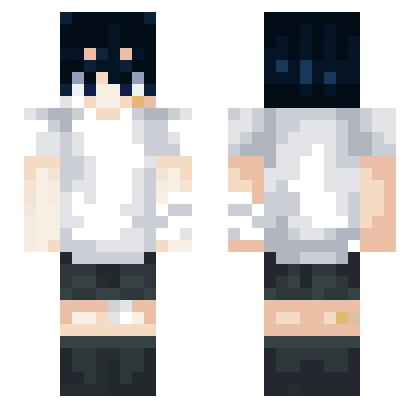 ApeziyBls Minecraft skin, front and back view