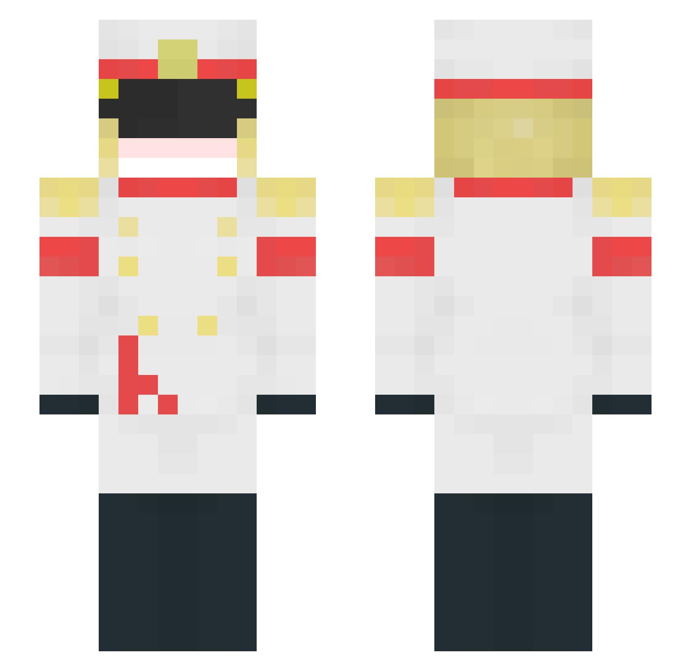 mark124234 Minecraft skin, front and back view