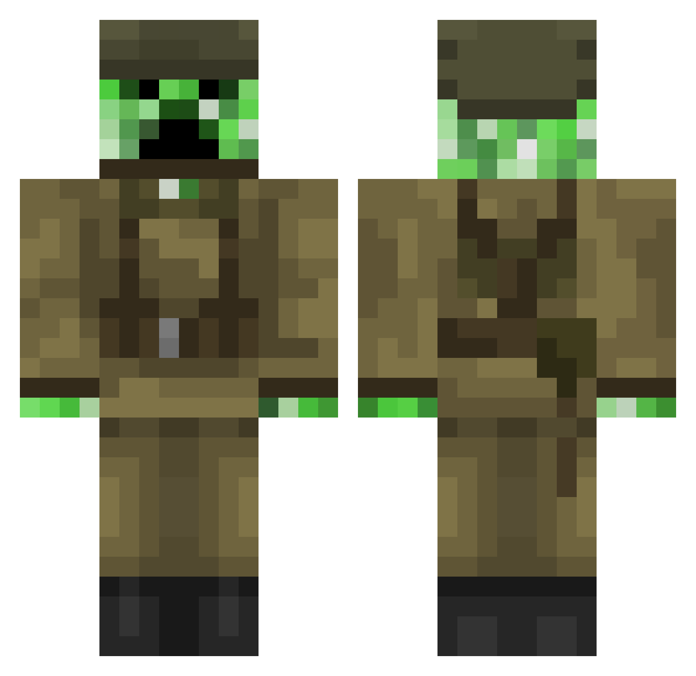 FireDragonRyder Minecraft skin, front and back view