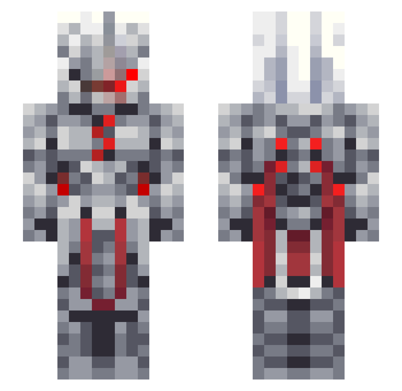 StardustDragon24 Minecraft skin, front and back view