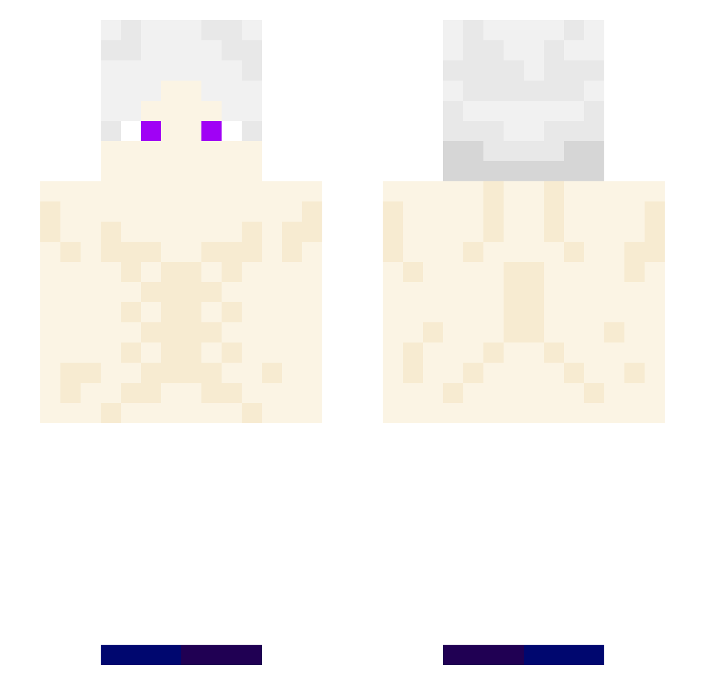 PDZ4K Minecraft skin, front and back view