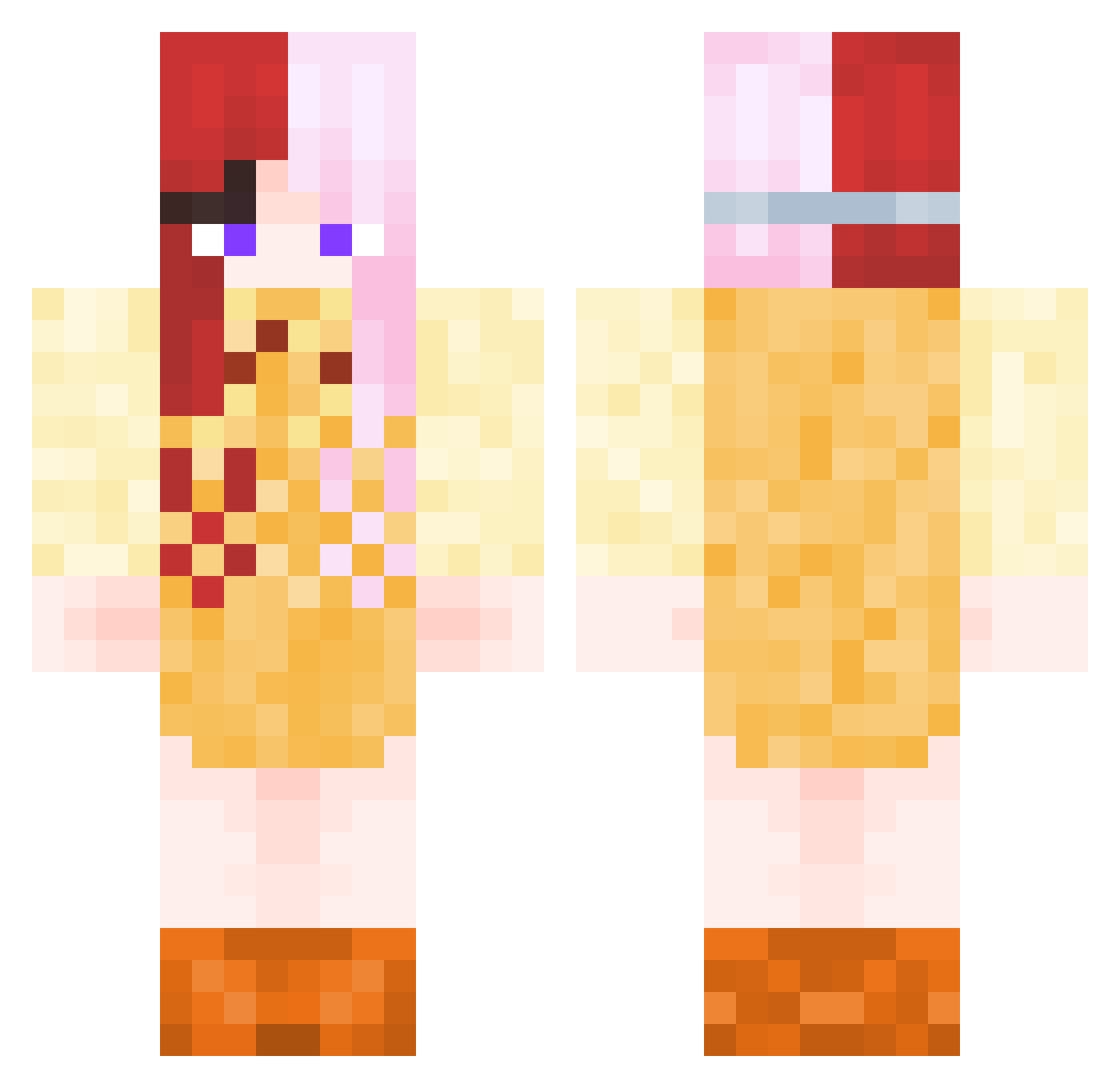 lily_ann Minecraft skin, front and back view