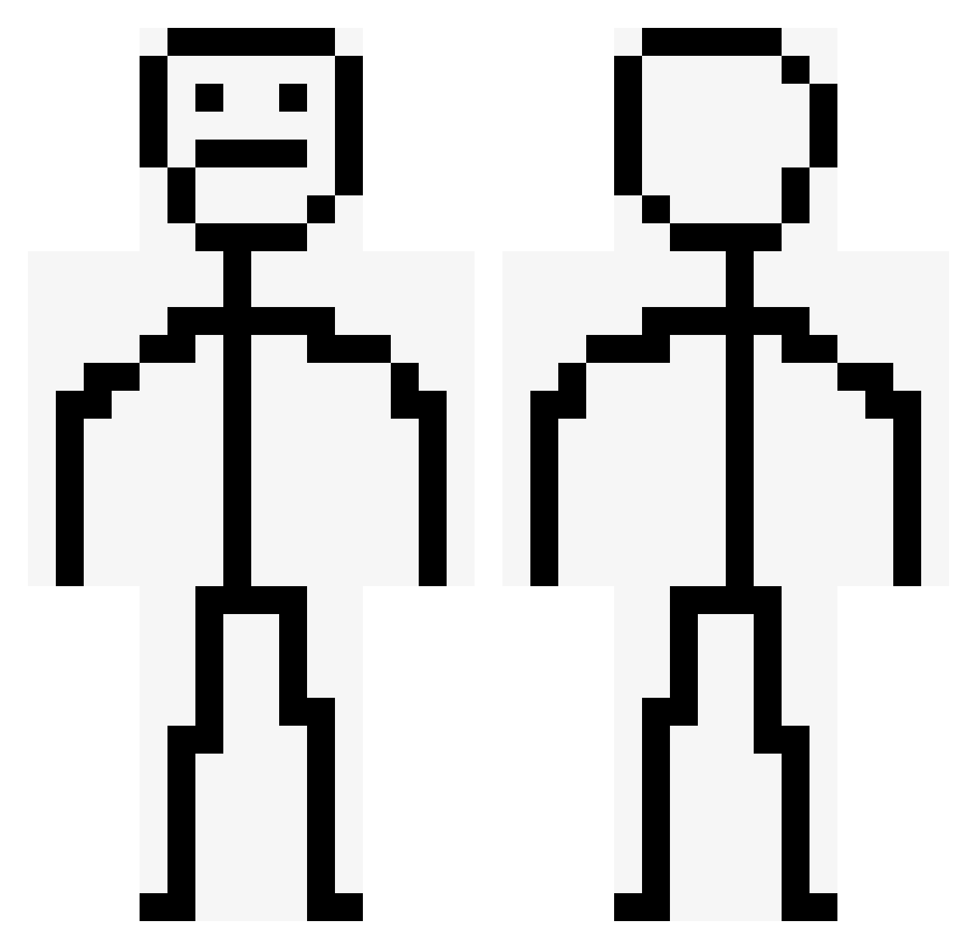 Now_Eod_er Minecraft skin, front and back view