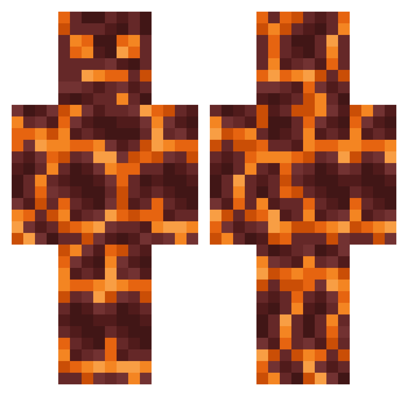 Mike_1200 Minecraft skin, front and back view