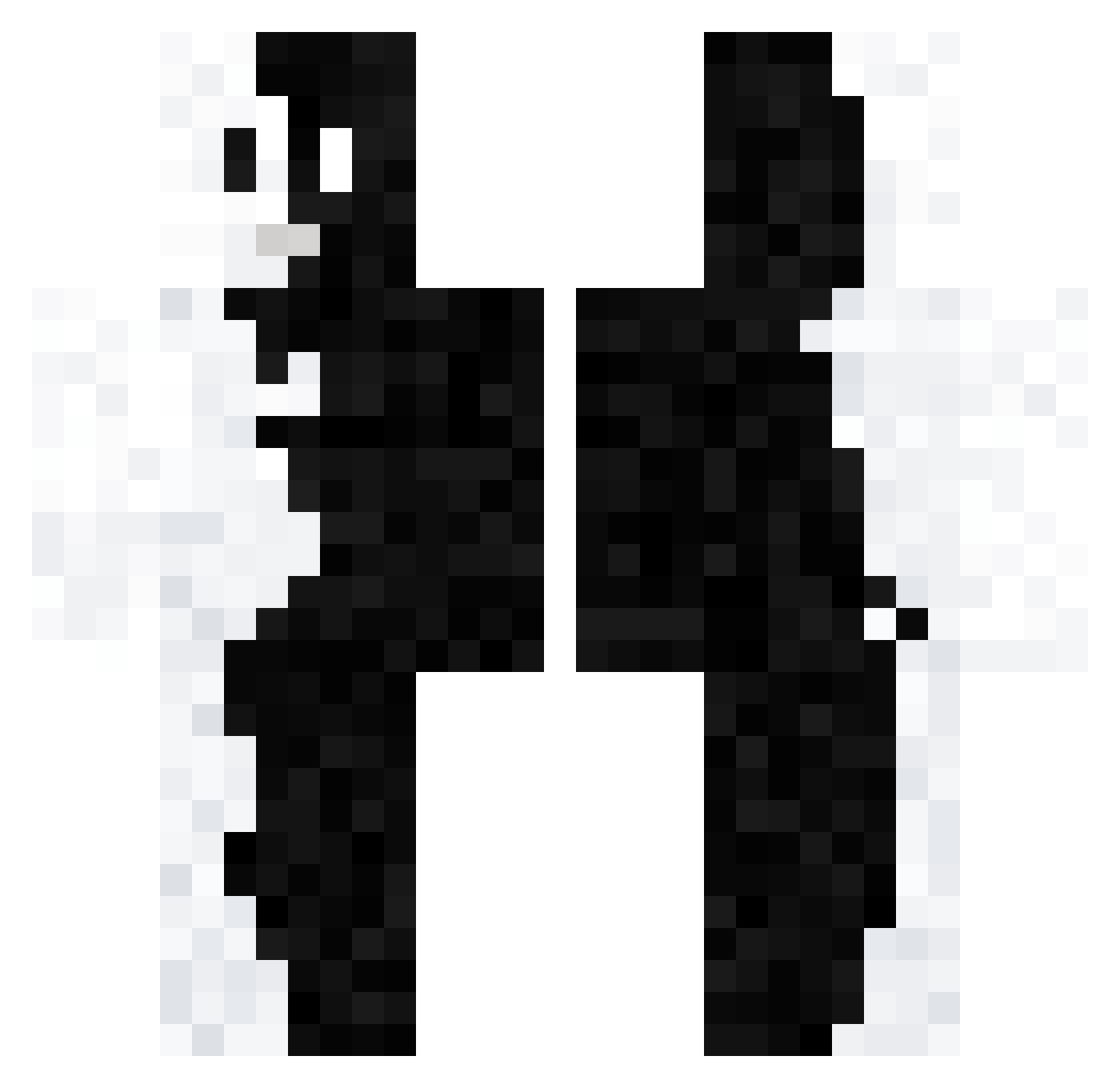 glowganot Minecraft skin, front and back view