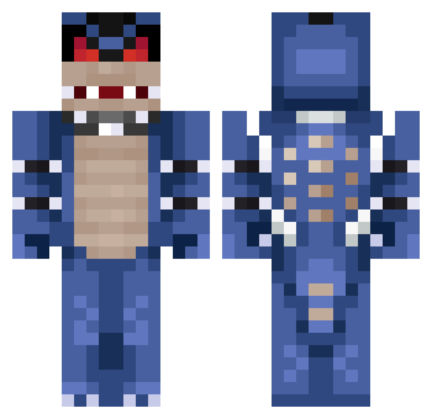 baconlover59 Minecraft skin, front and back view