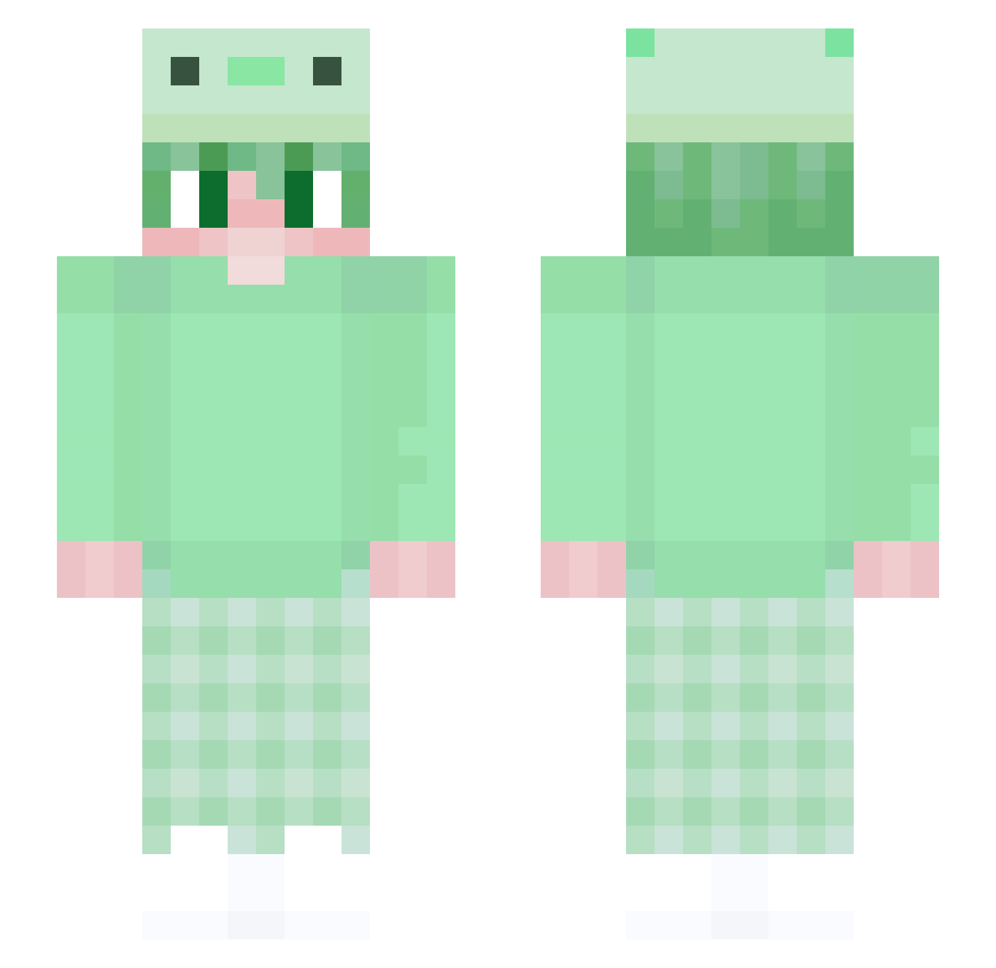 Corgiz63 Minecraft skin, front and back view