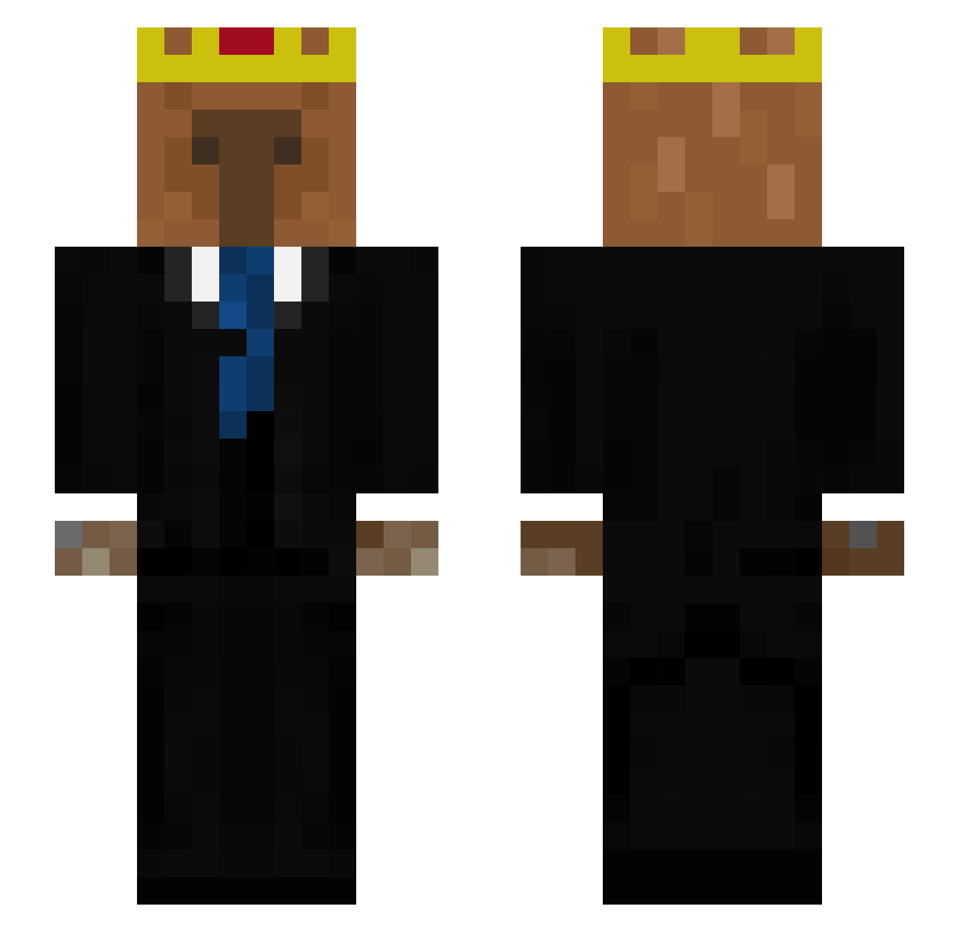 _AUSS Minecraft skin, front and back view