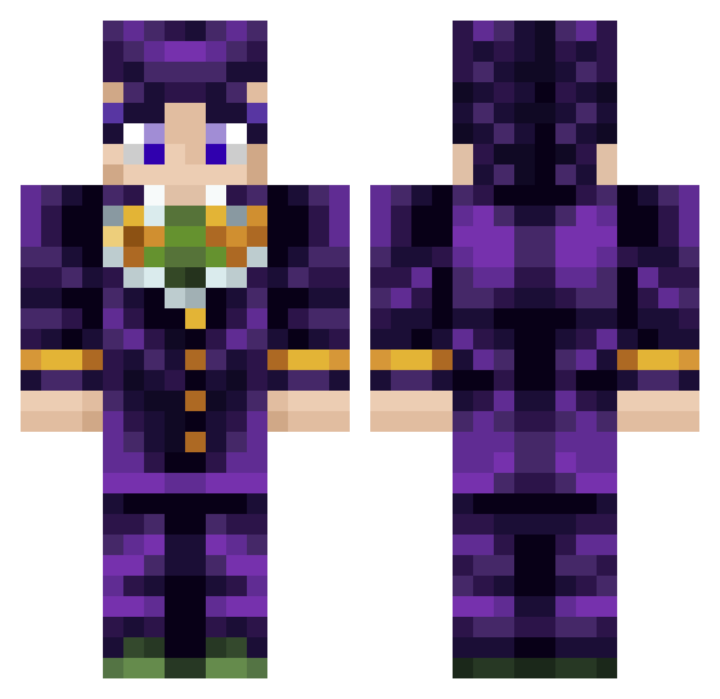 olimarlink Minecraft skin, front and back view