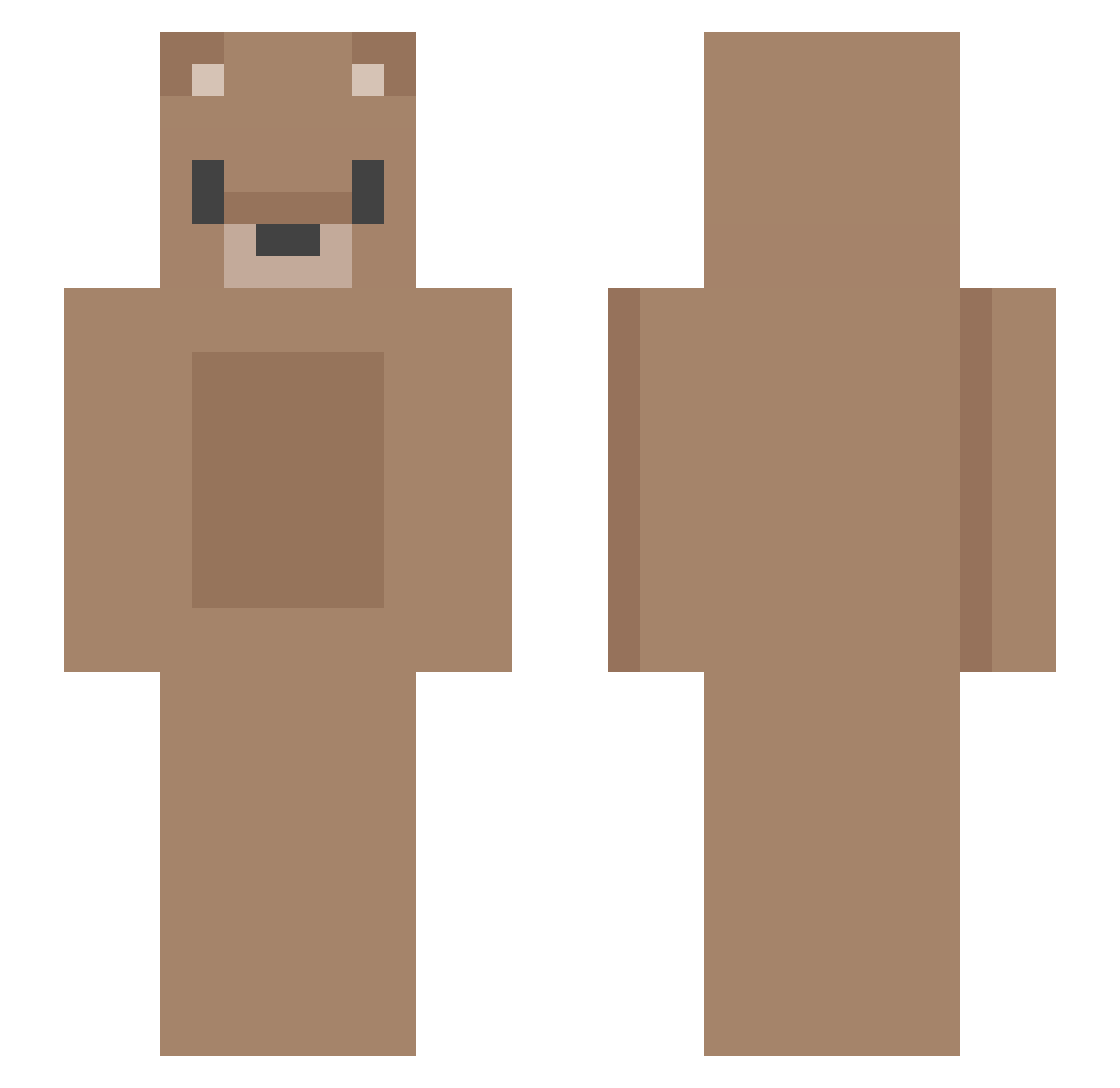 garyybo Minecraft skin, front and back view