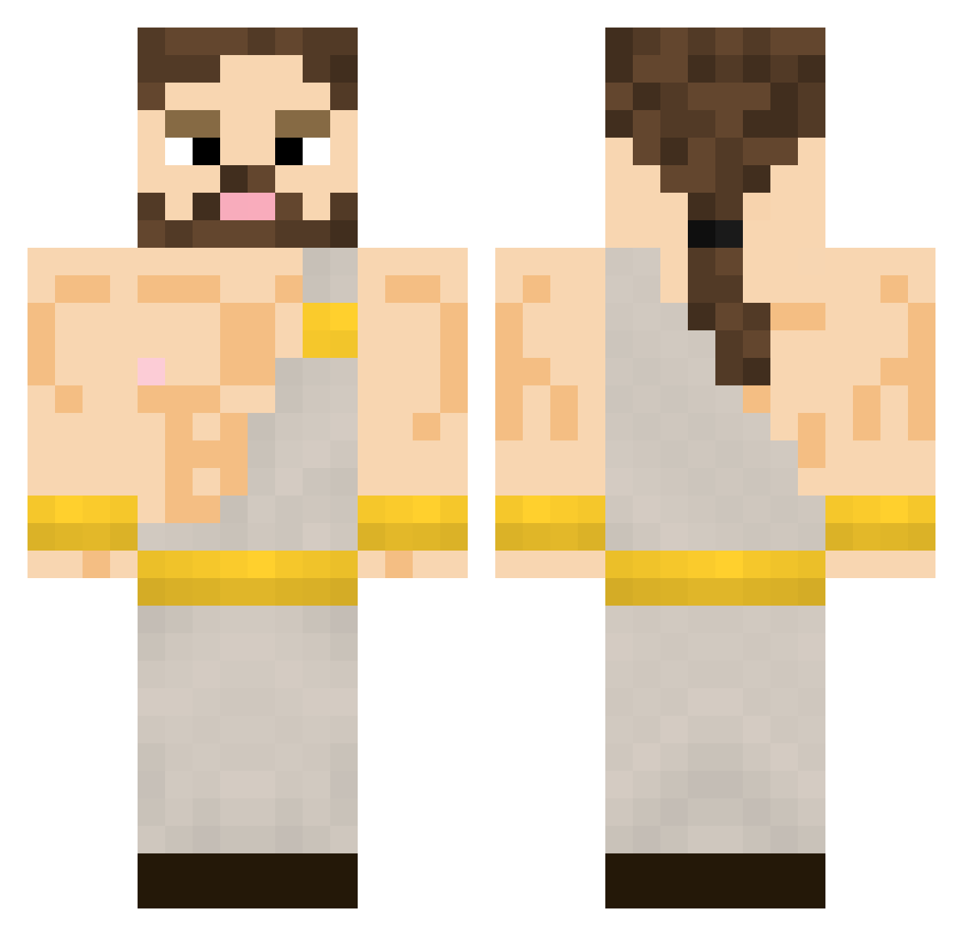 DiosDanielus Minecraft skin, front and back view