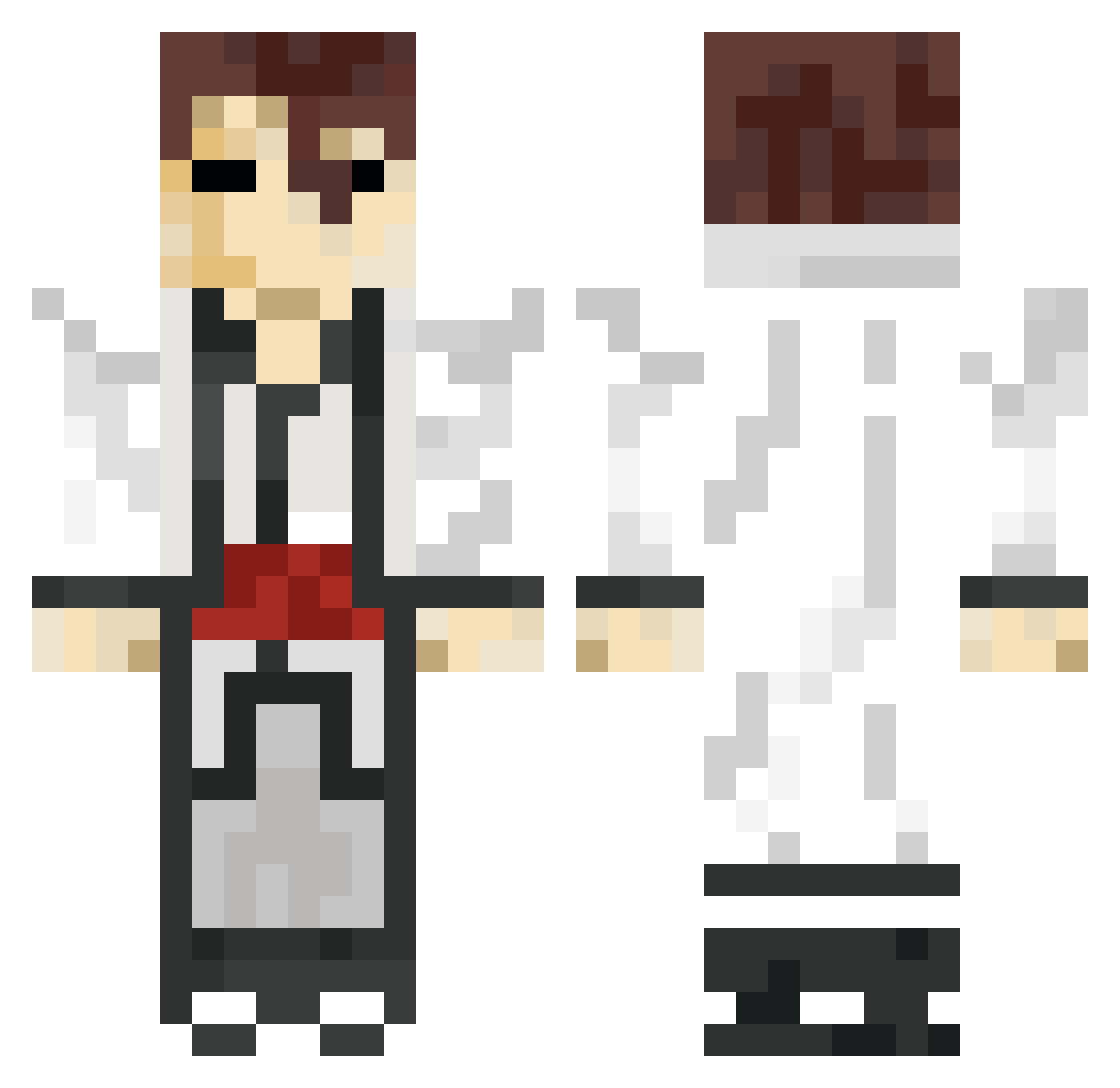 TheBigT09 Minecraft skin, front and back view
