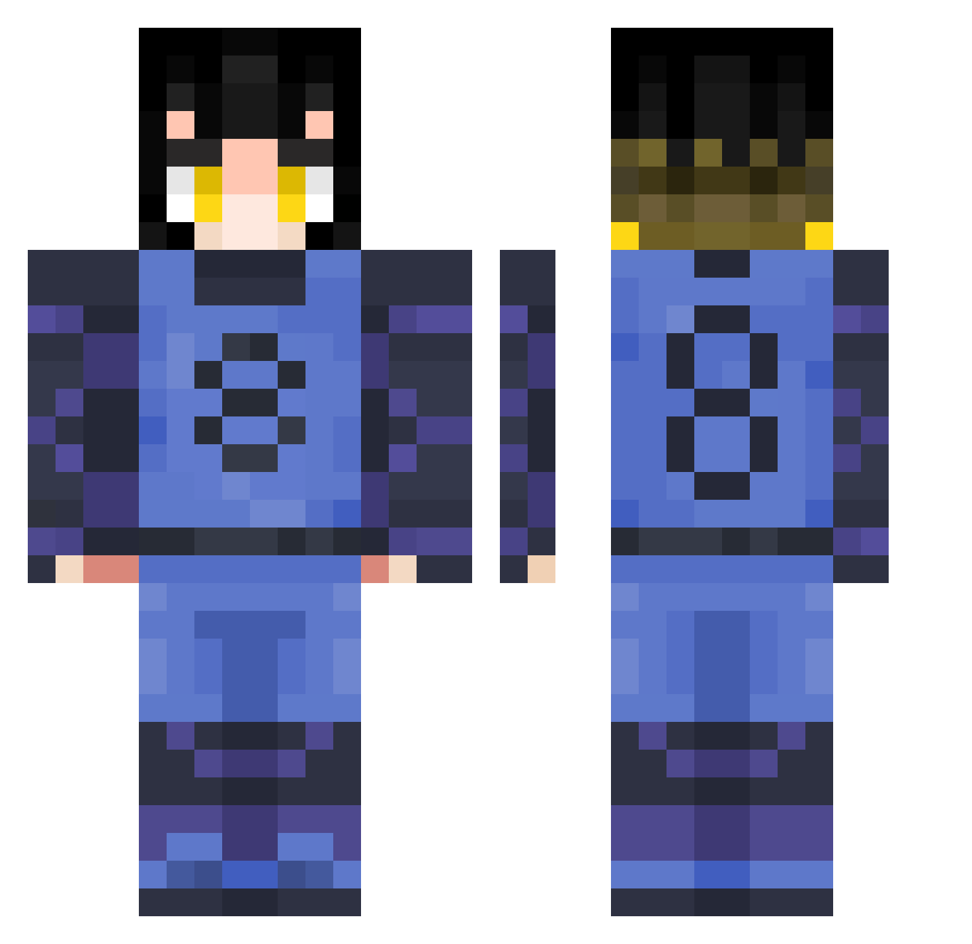 heylog_ Minecraft skin, front and back view