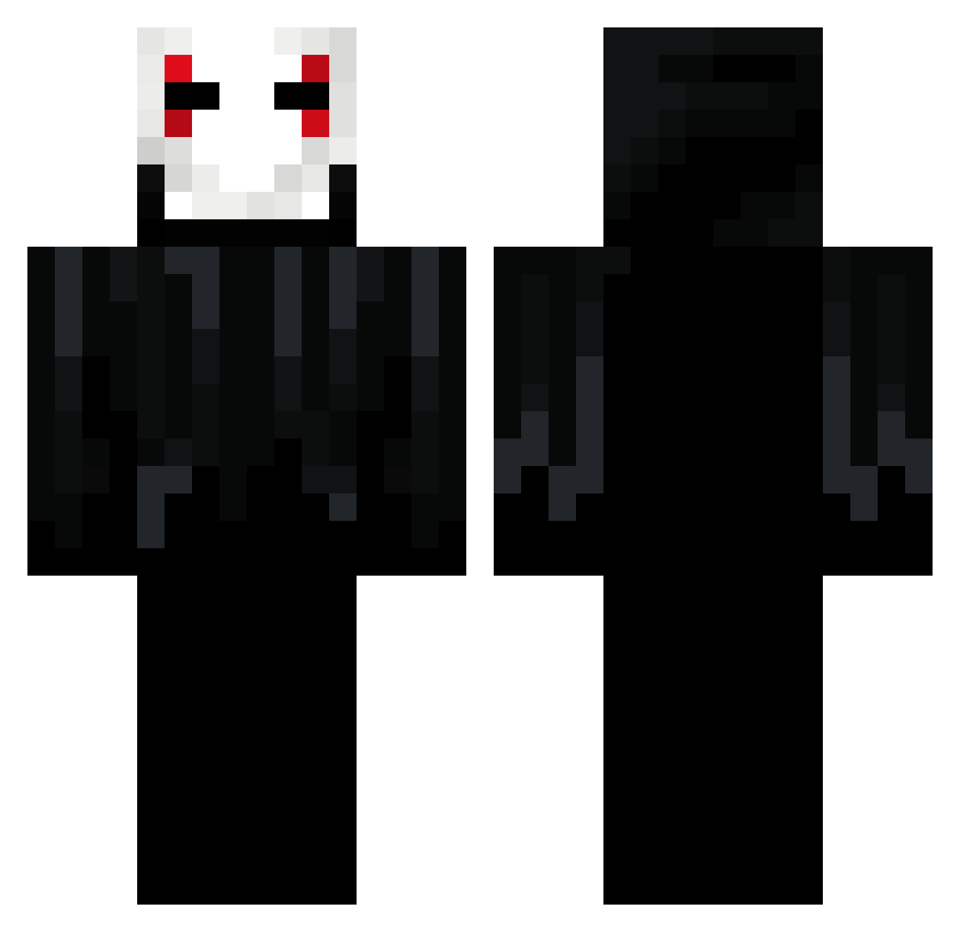 Critical_Drift Minecraft skin, front and back view