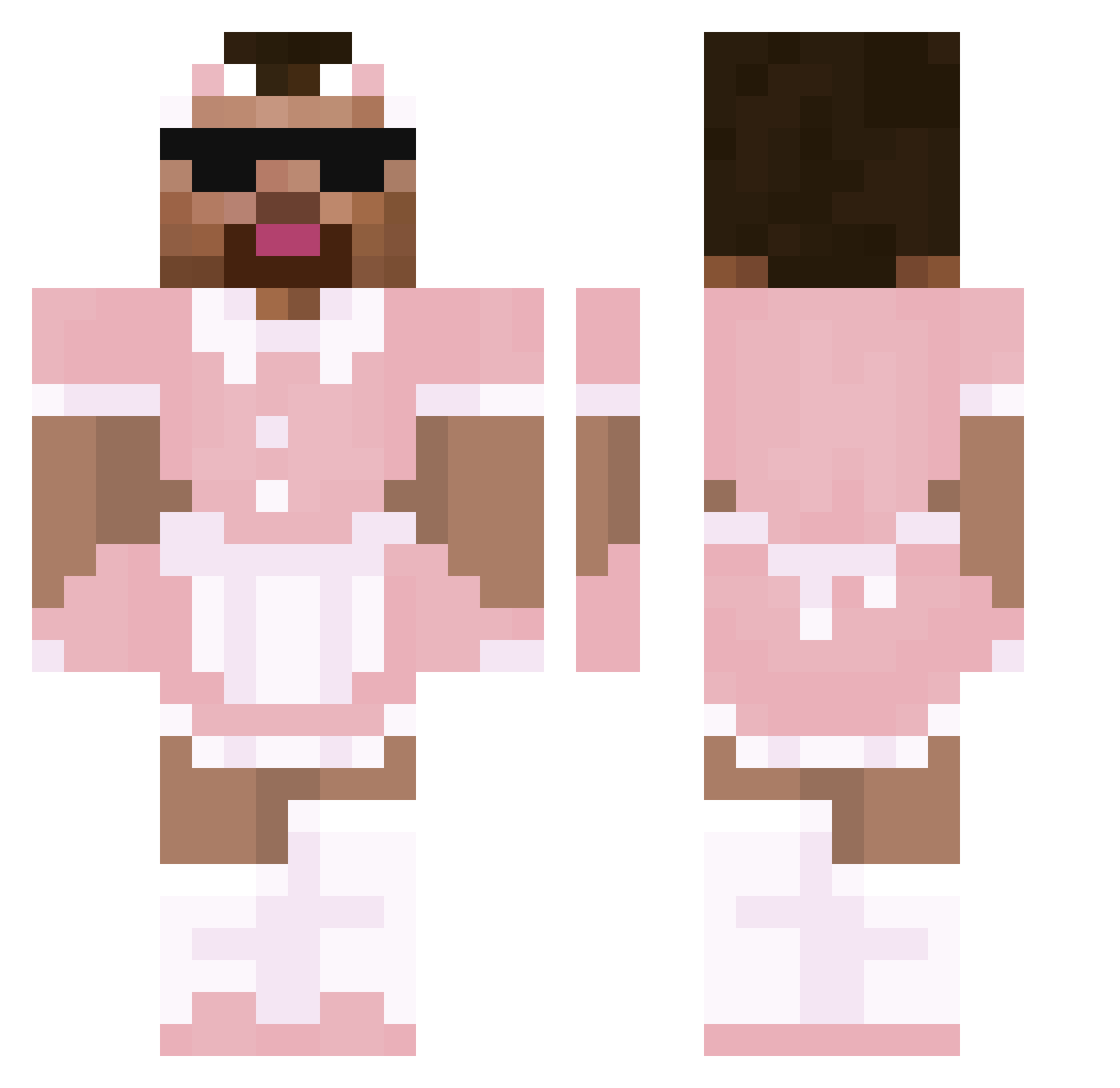 Tsukiyo0401 Minecraft skin, front and back view