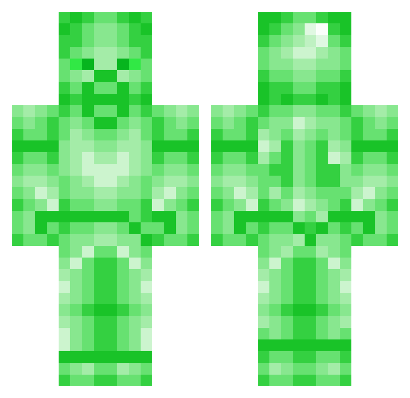 WheezyCheezyMC Minecraft skin, front and back view