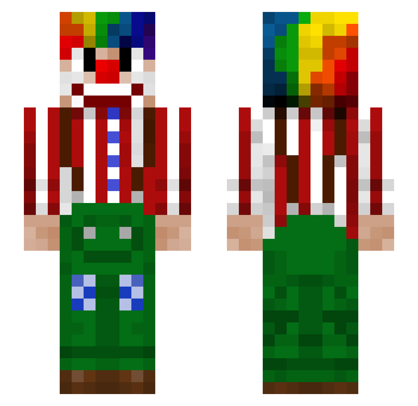 Noahhhhhhh Minecraft skin, front and back view