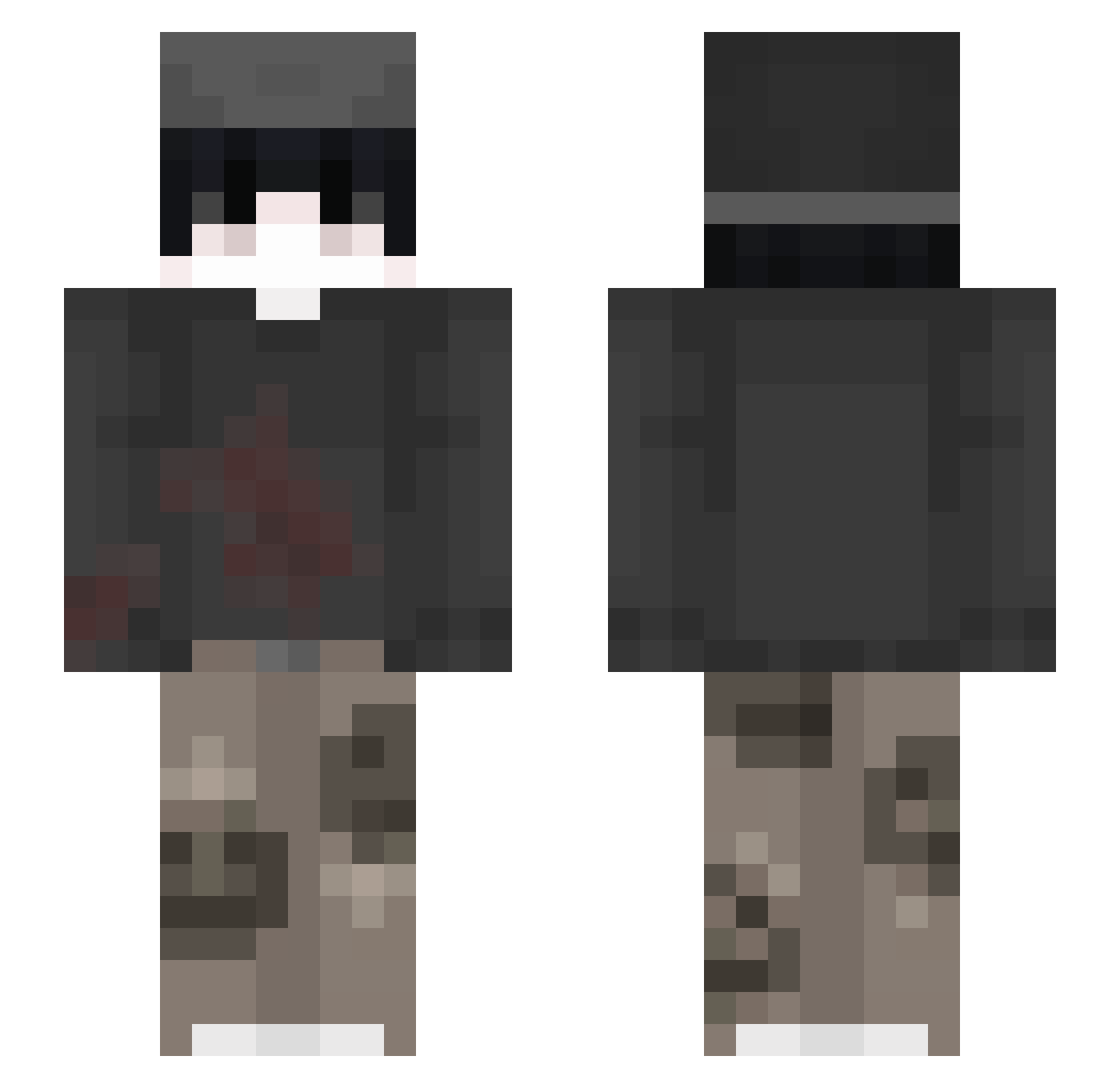 Twitch_Dad27 Minecraft skin, front and back view