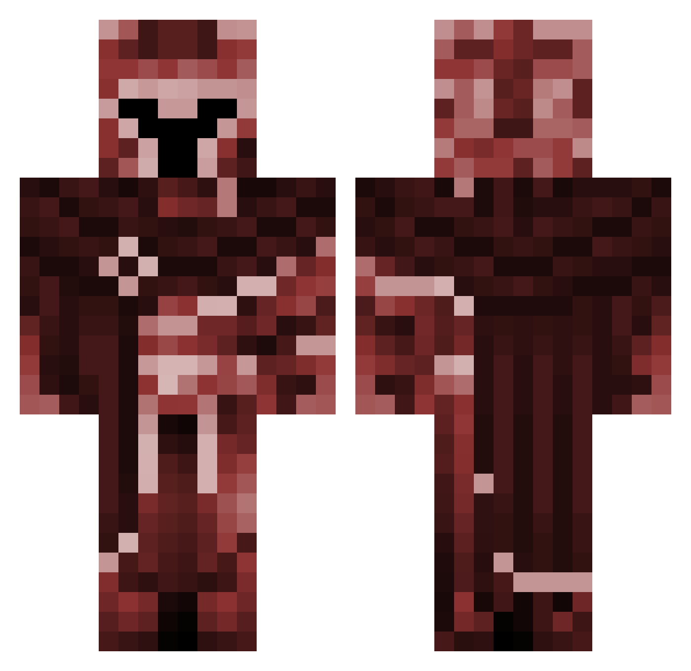 CokerColaZero Minecraft skin, front and back view
