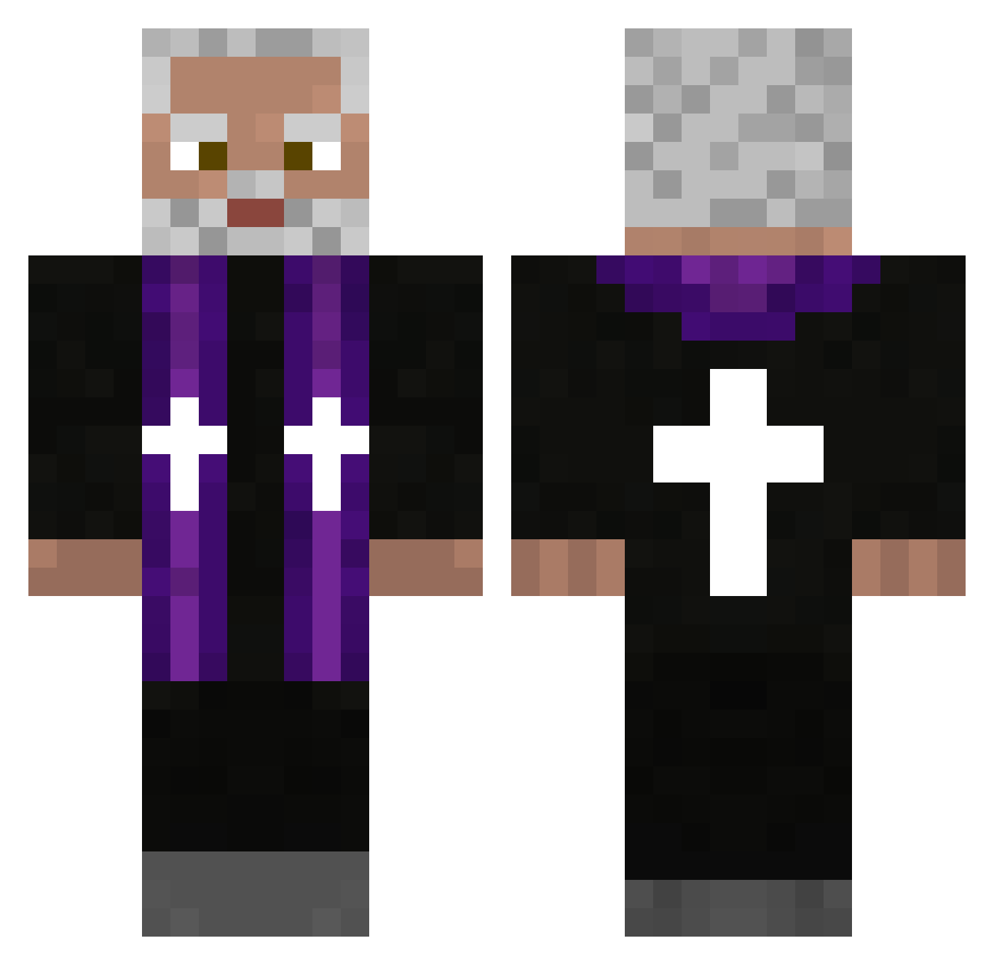 Twigy41 Minecraft skin, front and back view