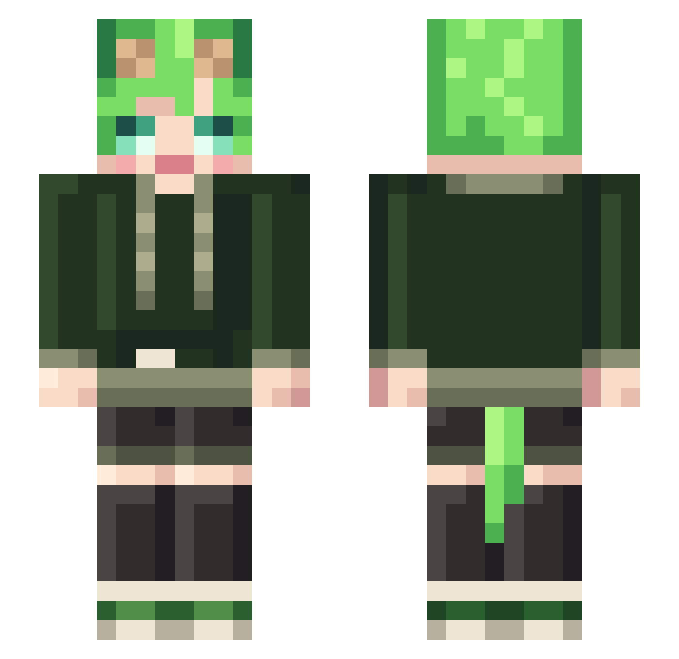 pay8479 Minecraft skin, front and back view
