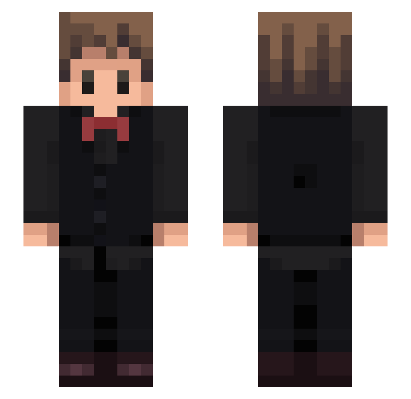 Icabugi Minecraft skin, front and back view