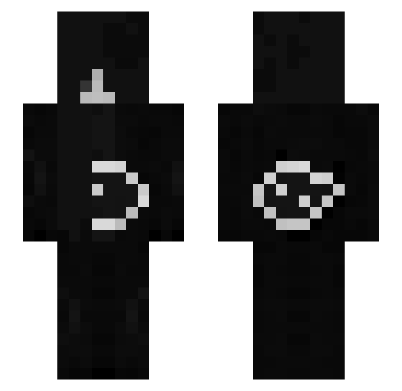 187b Minecraft skin, front and back view