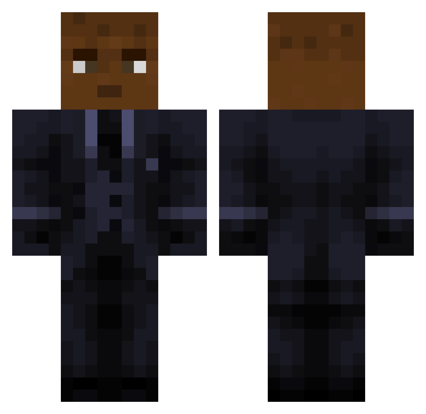 Judaaahh Minecraft skin, front and back view