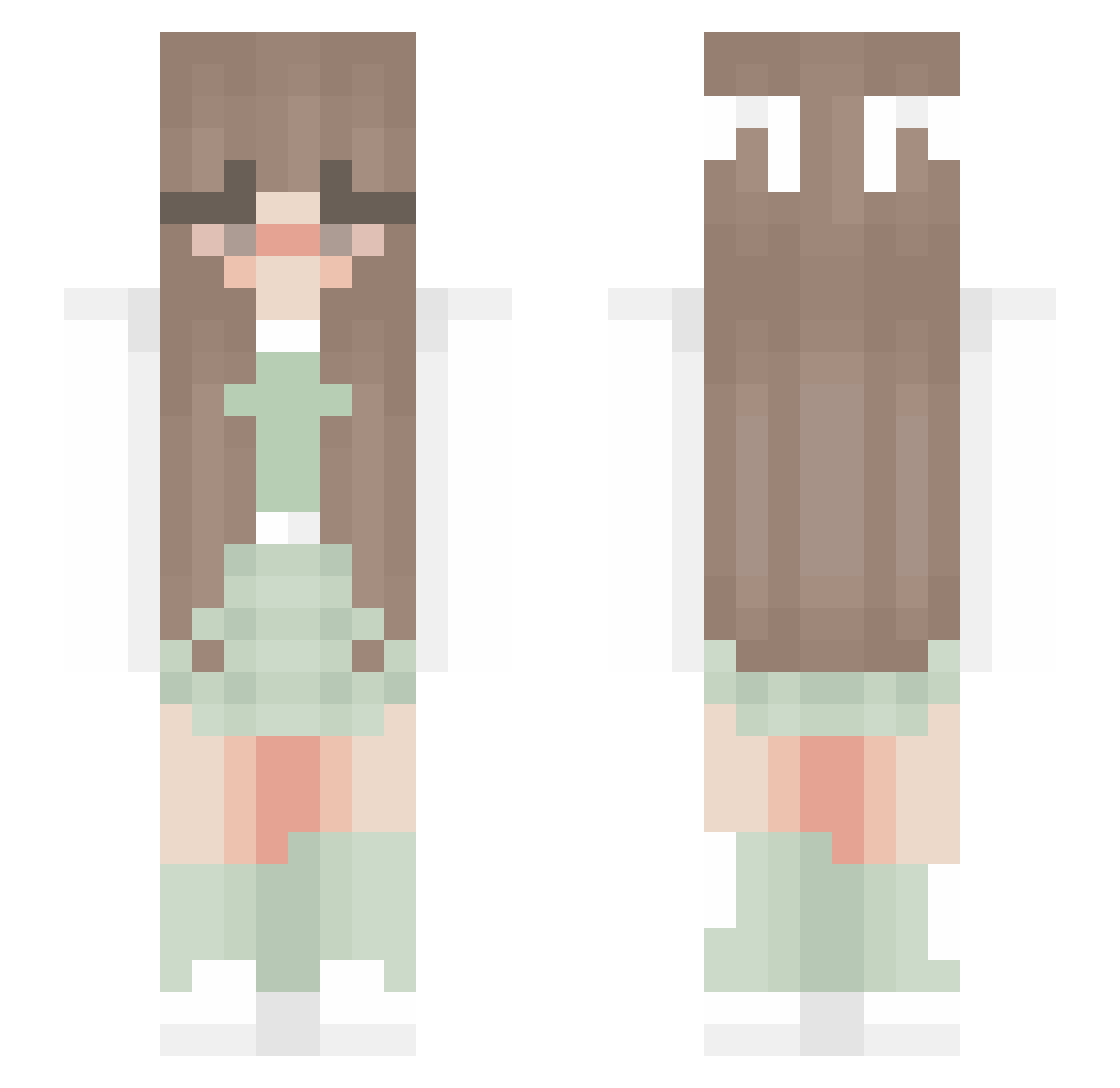 ppineapplesoup Minecraft skin, front and back view