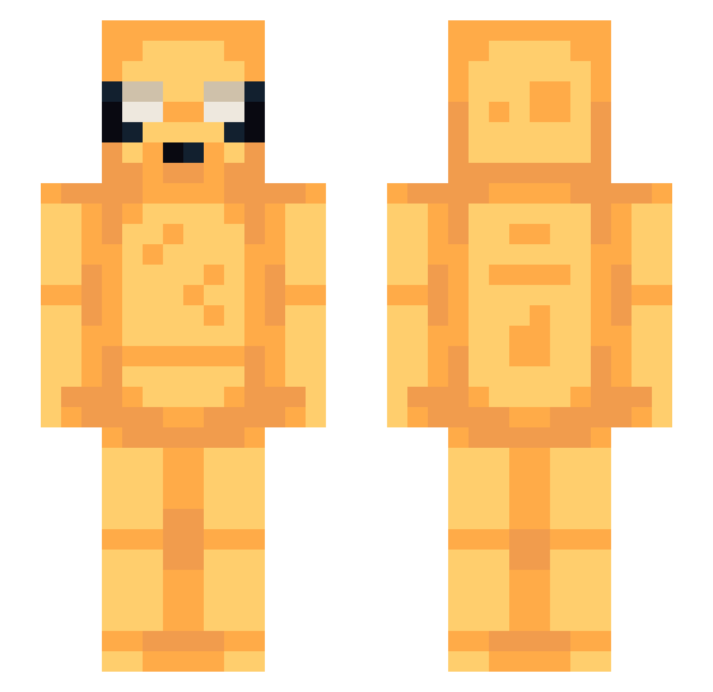 backfisch_ Minecraft skin, front and back view