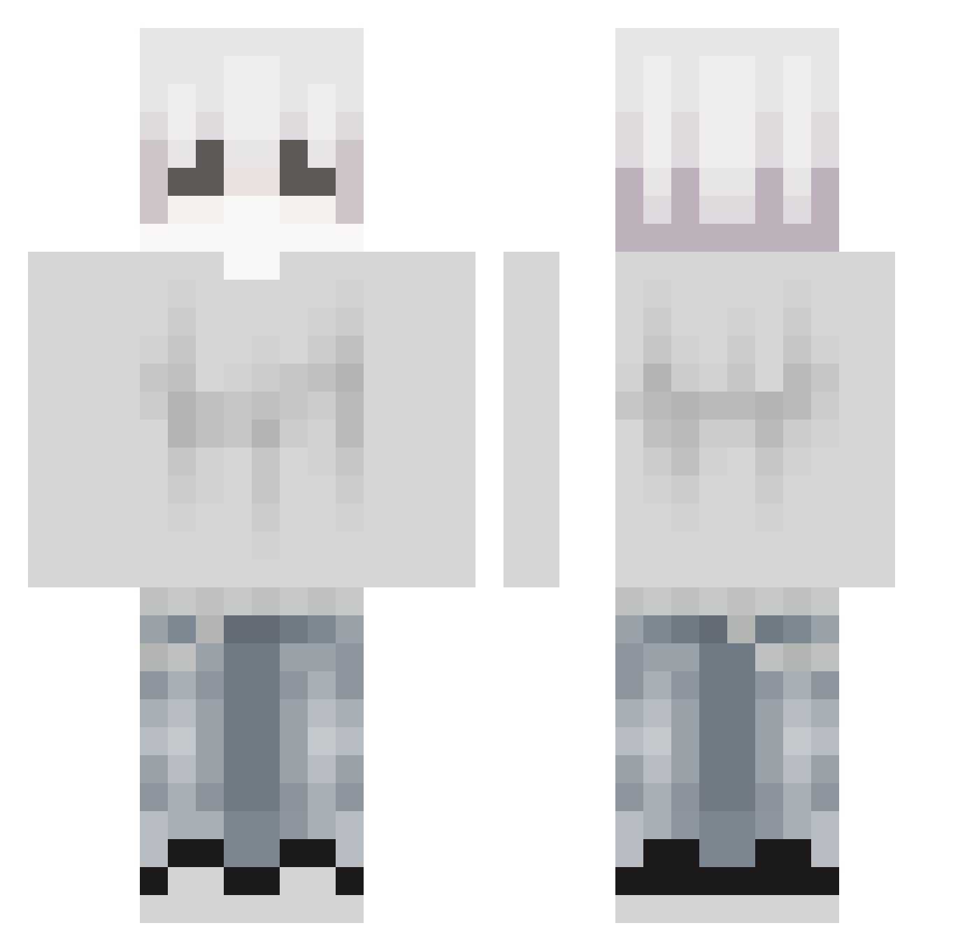 minegraczpl Minecraft skin, front and back view
