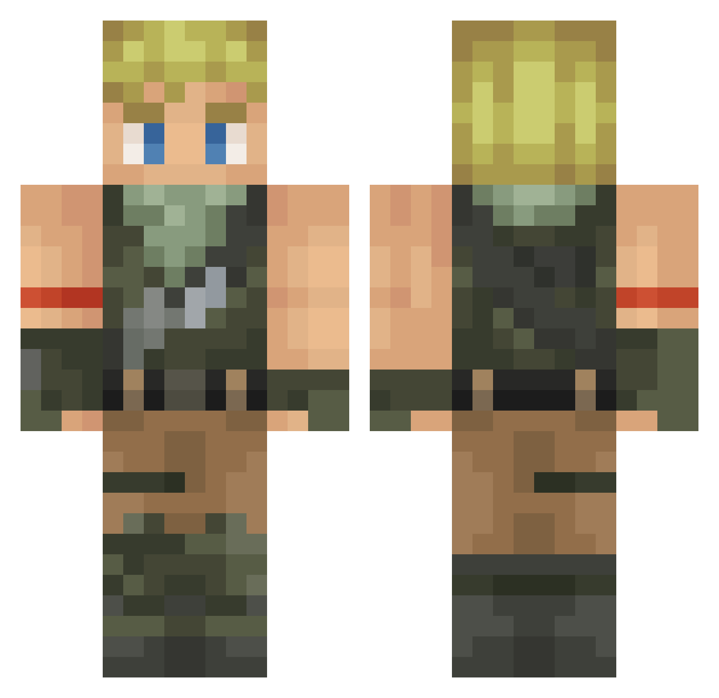 OG_Steve27 Minecraft skin, front and back view
