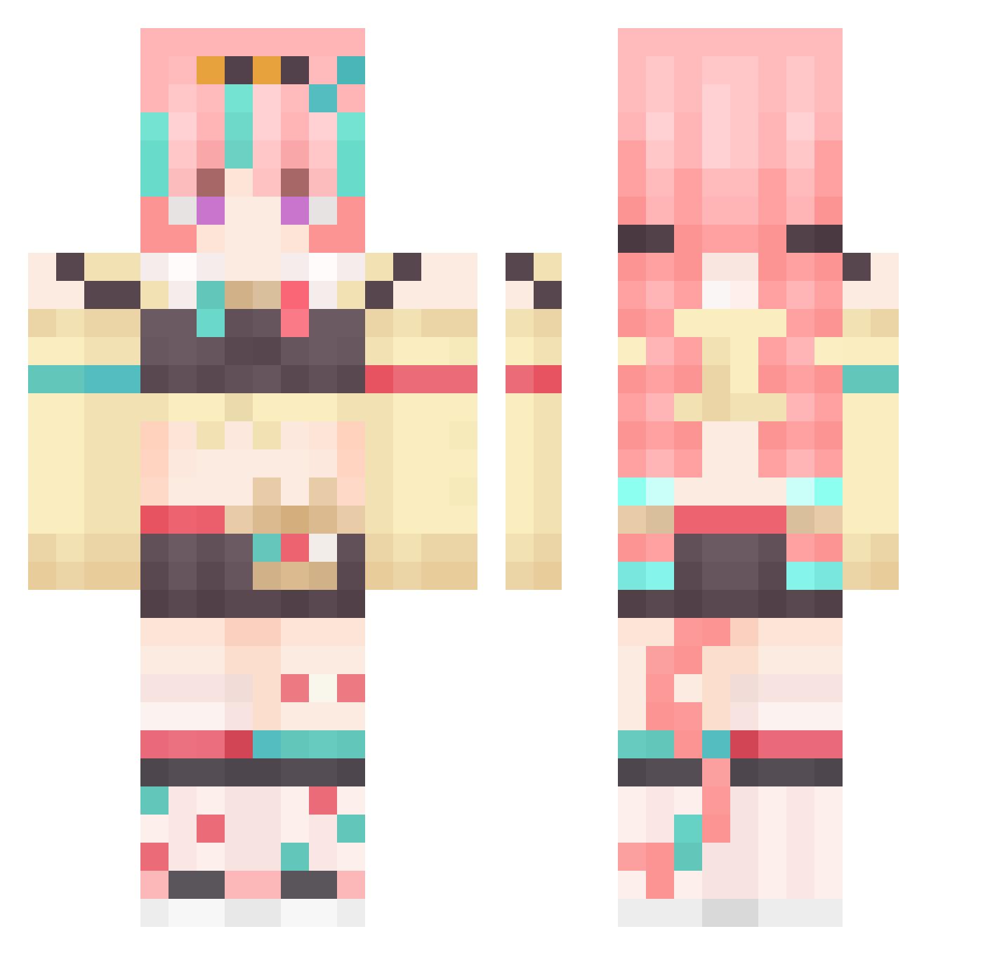 _J4ck0tn_ Minecraft skin, front and back view