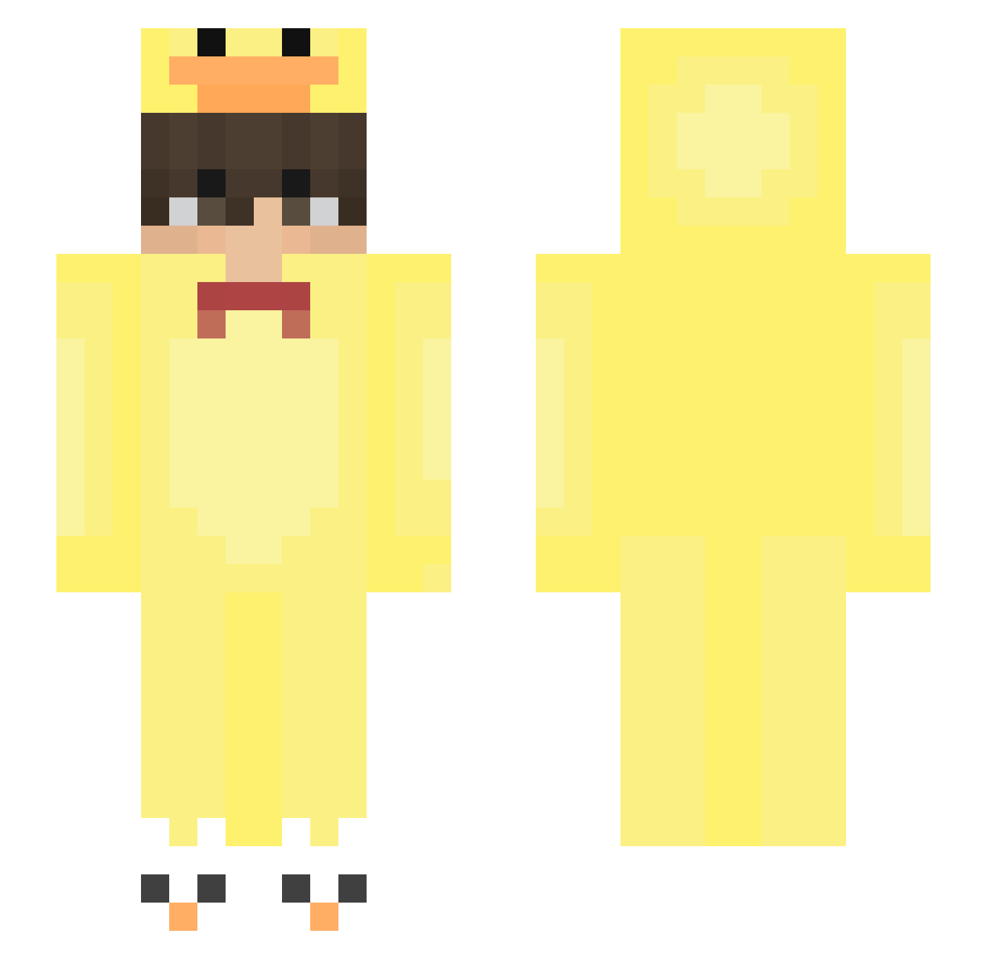 Zeuzzzzzz Minecraft skin, front and back view
