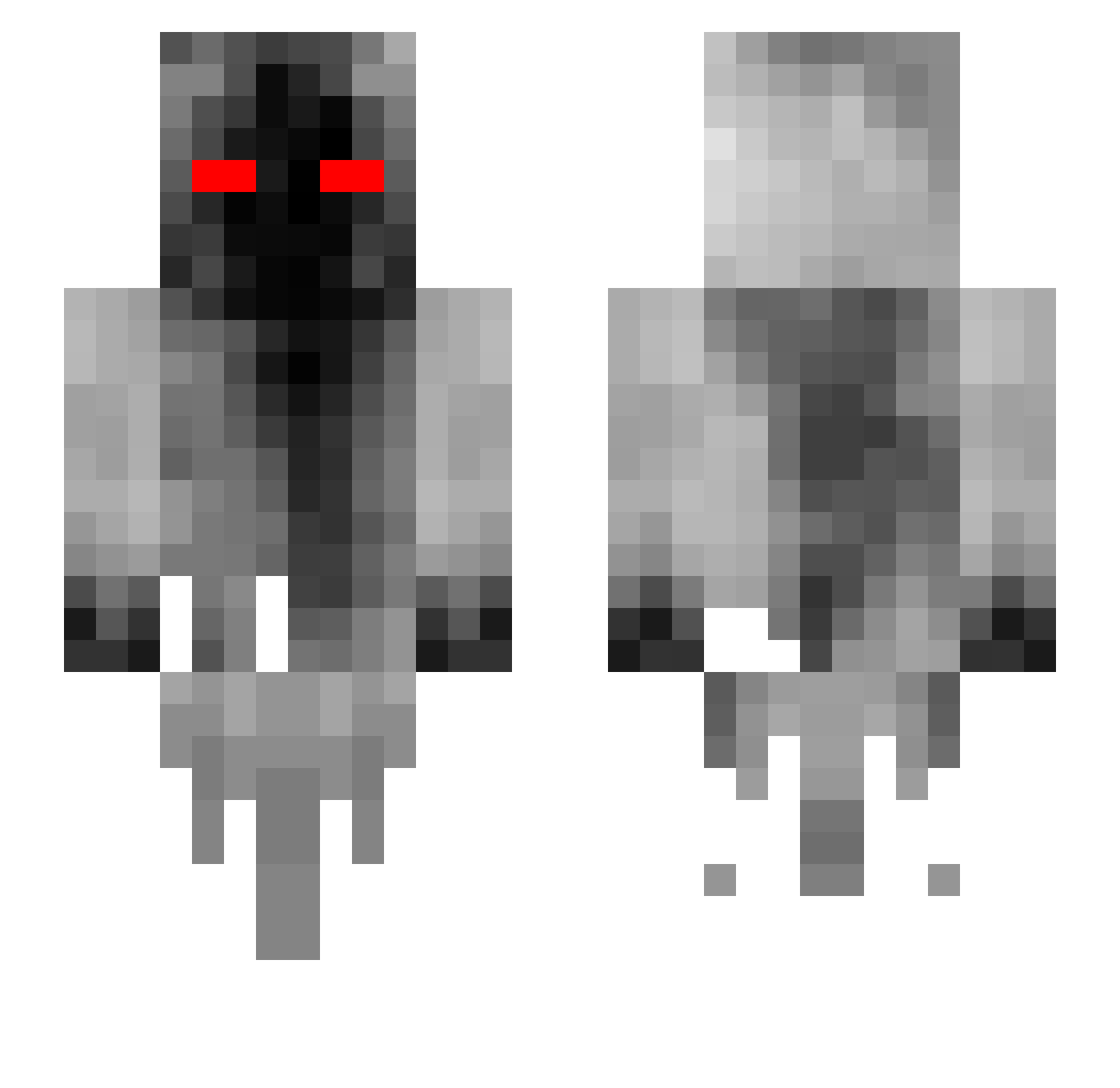 gui1t Minecraft skin, front and back view