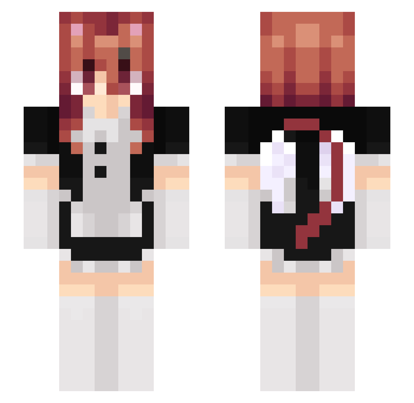 Femboy_Fanatic7 Minecraft skin, front and back view
